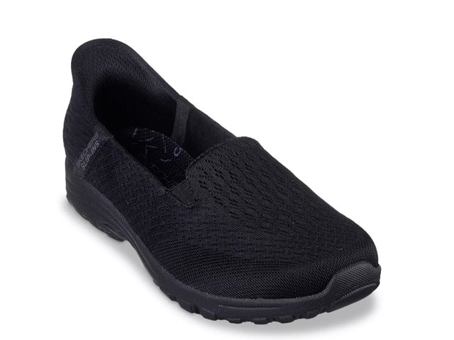 Black skechers ladies discount