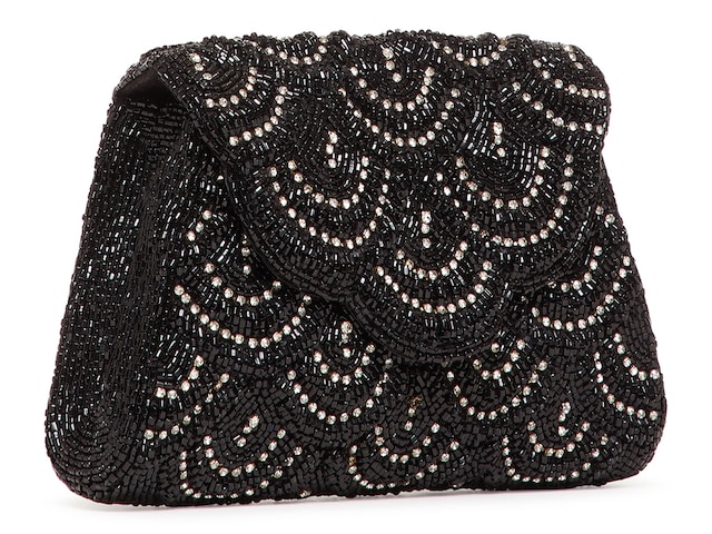 La Regale, Bags, La Regale Black Crochet And Beaded Evening Bag