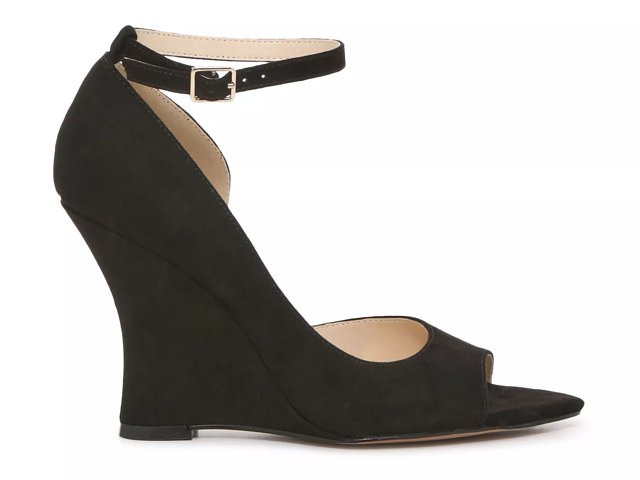 Jessica simpson black wedge sandals hotsell