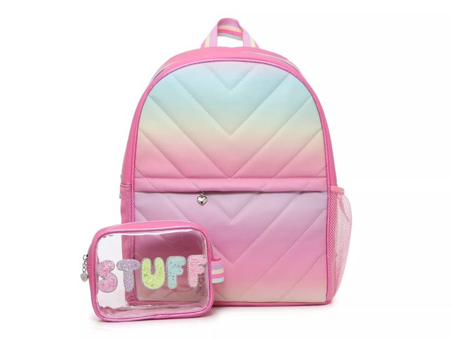 Rainbow school backpack clearance