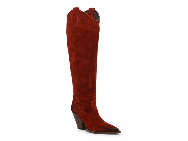 Dsw womens red on sale boots