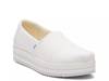 White platform slip on hot sale shoes