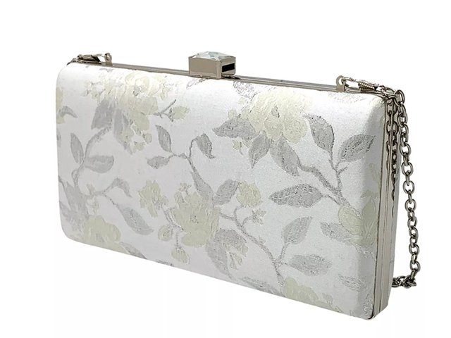 La Regale Floral Jacquard Clutch