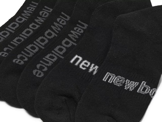 New Balance Cushioned Men's Quarter Ankle Socks - 6 Pack - Free