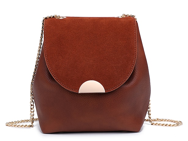 small brown leather crossbody bag