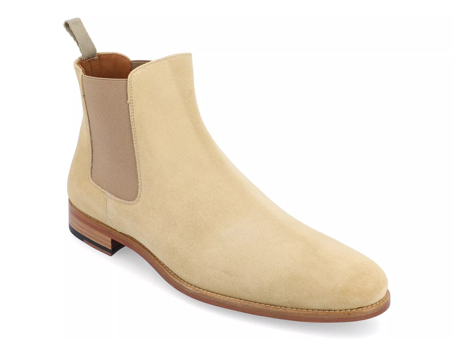 Comfortable Men's Chelsea Boot | Honey & Cream Tan Brown Leather | Amberjack, 8