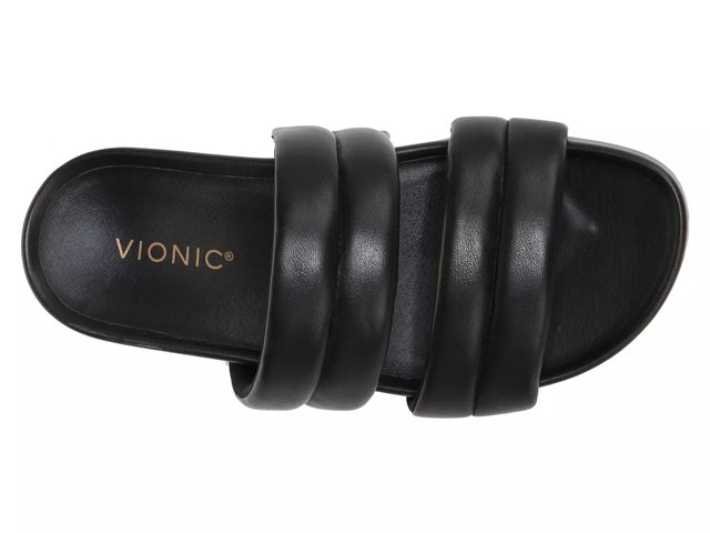 Vionic black wedge sandals shop