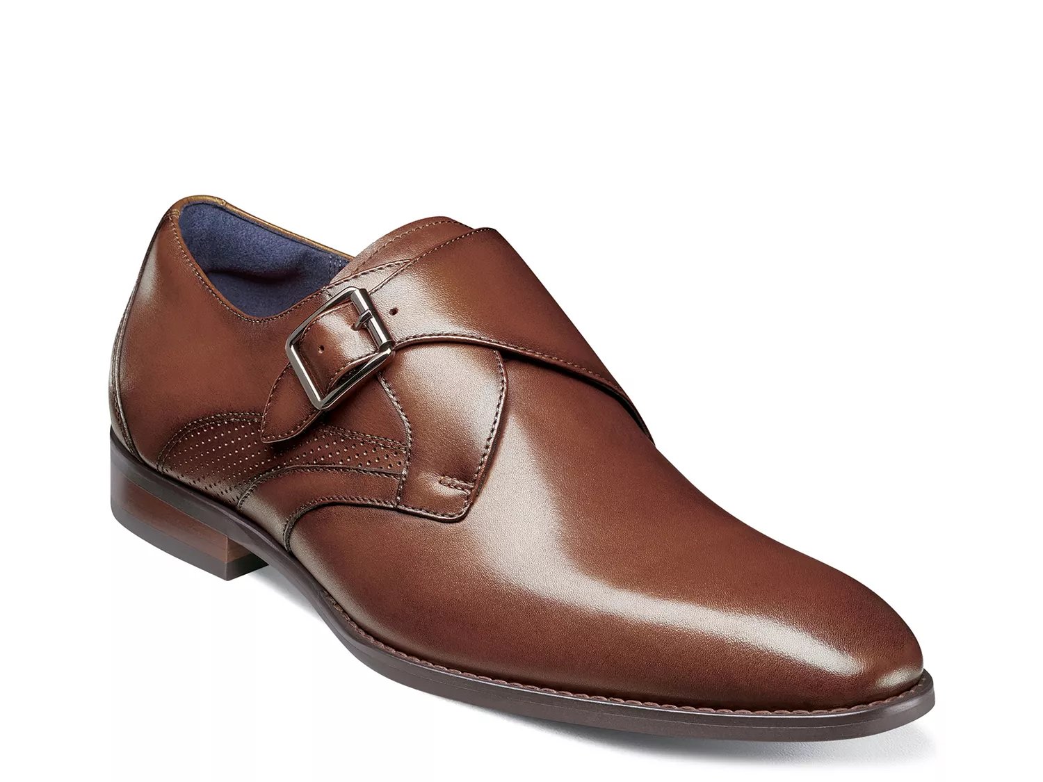 Stacy Adams Karcher Monk Strap SlipOn | Men's | Cognac | Size 9.5 | Slip-Ons | Monk Strap