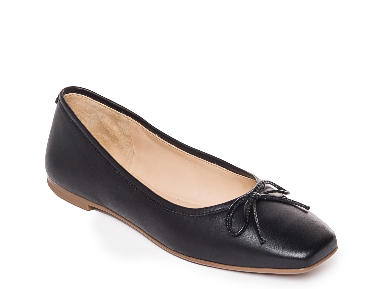 Womens Flats Essentials Women's Ballet Flat, Black, Wide US