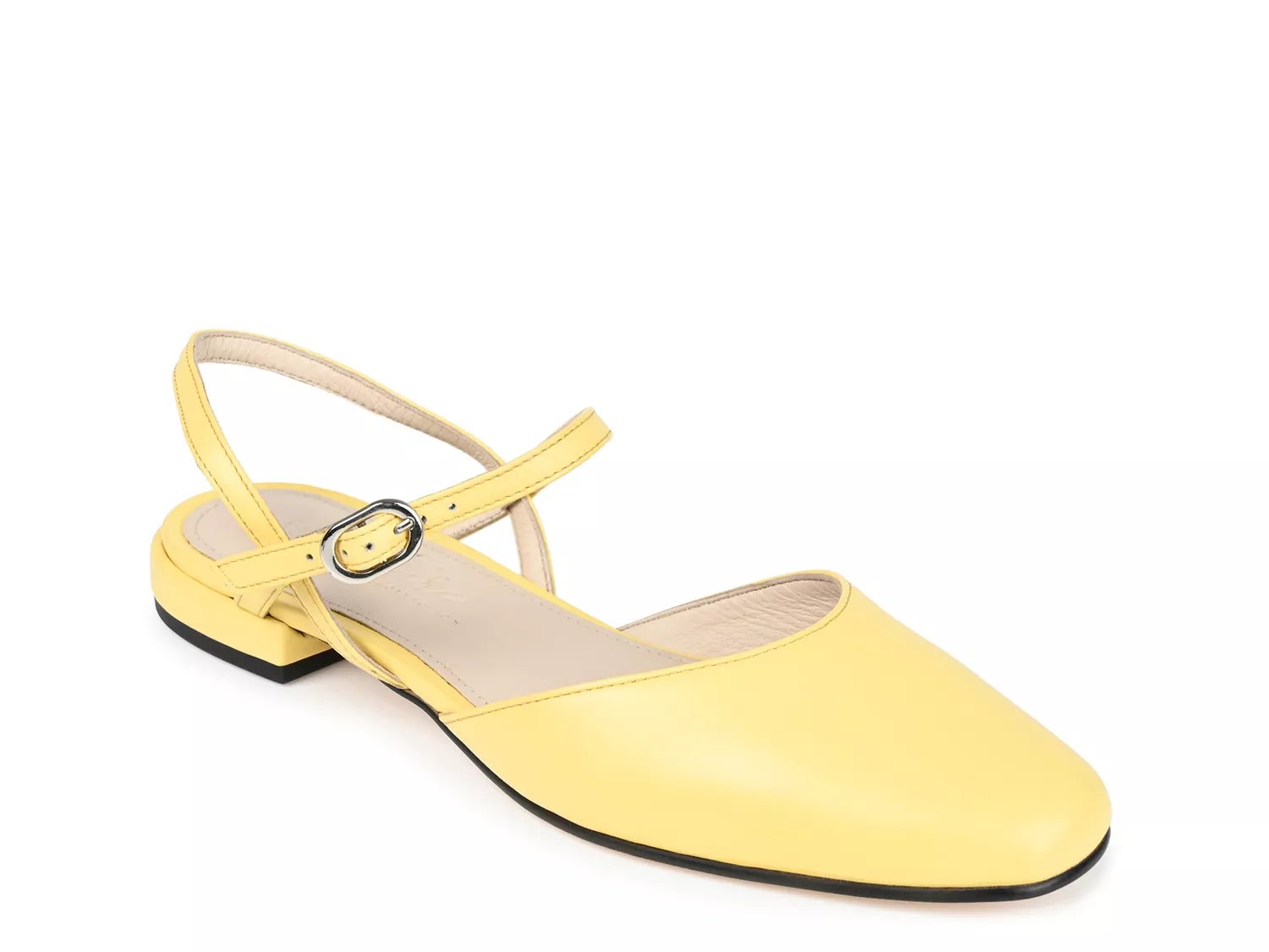Journee Signature Amannda Flat | Women's | Yellow | Size 8.5 | Flats | Ankle Strap