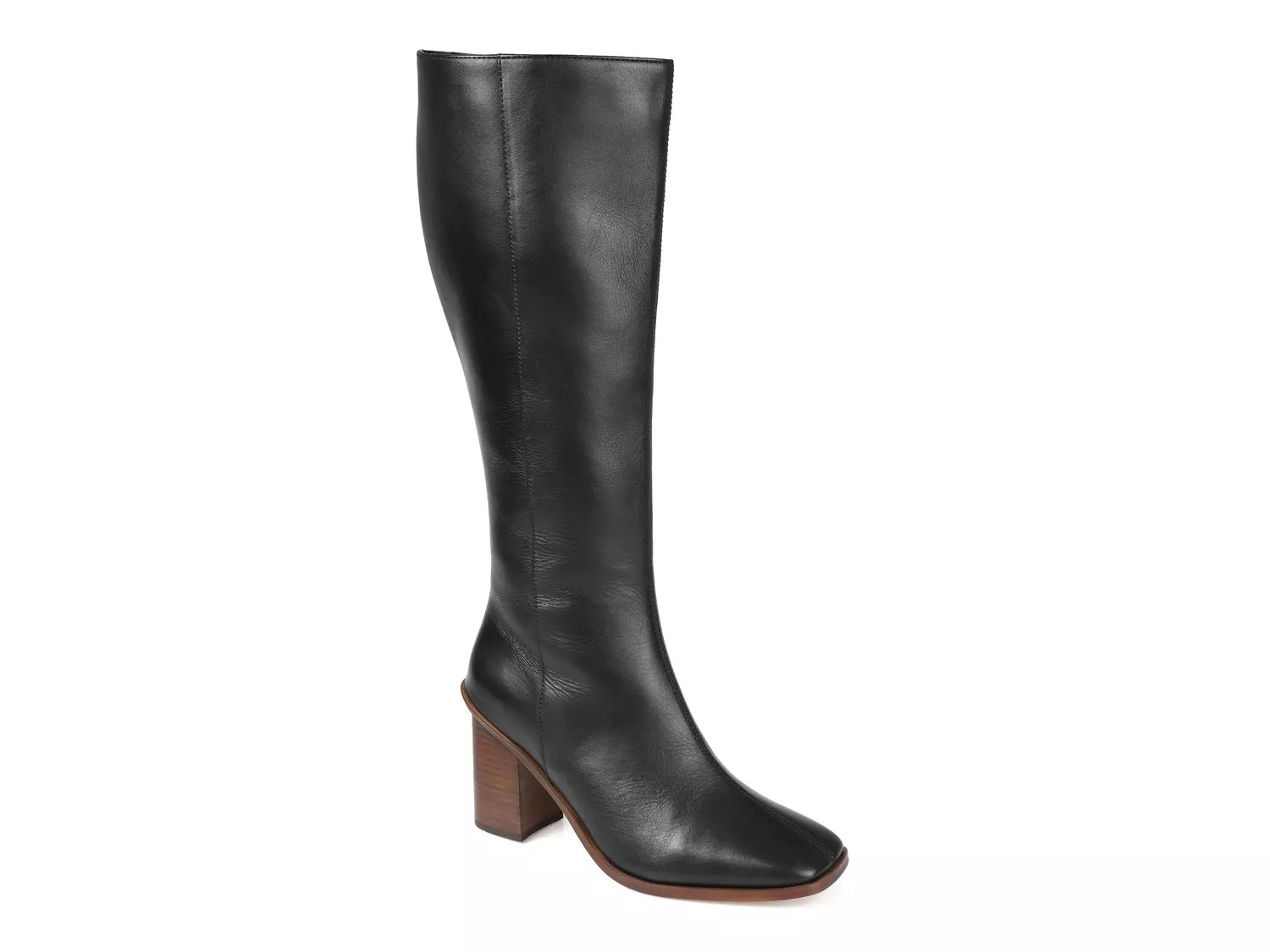 dsw black wide calf boots