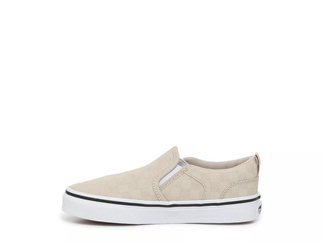 Vans beige slip ons store
