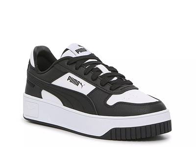 black and white puma sneakers