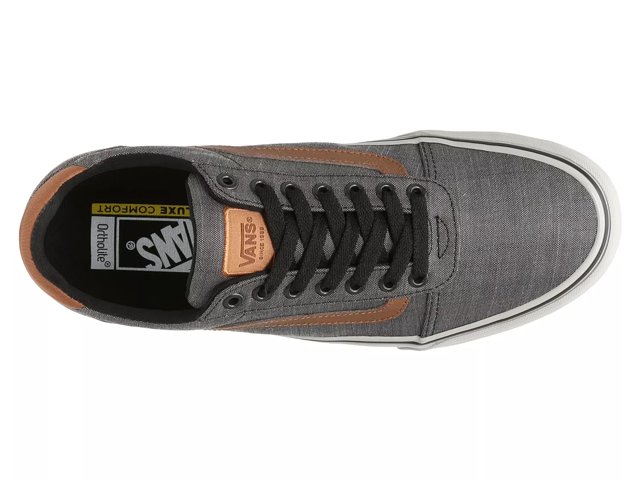 Vans ward men's leather skate shoes hot sale