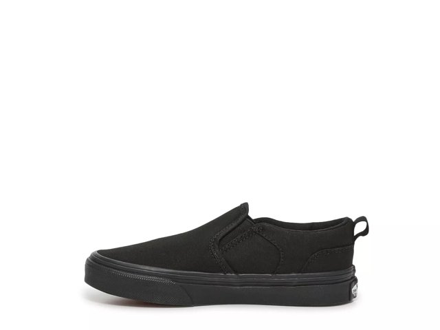 Vans asher leather slip on sales