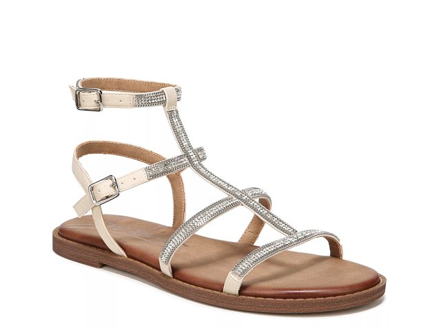 Dsw silver hotsell flat sandals