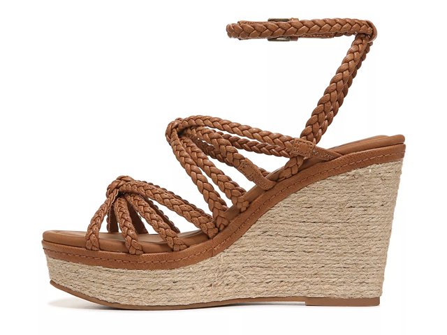 Tan suede on sale wedge sandals