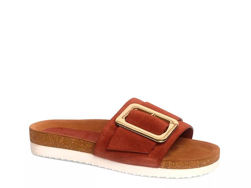 Women's Gizeh Big Buckle Sandals in Cognac