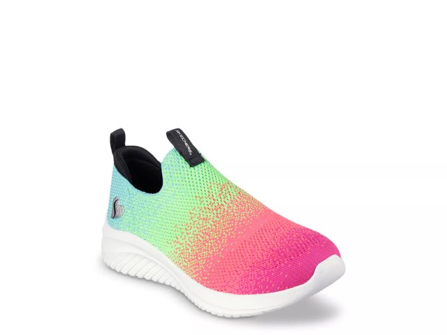 Skechers Ultra Flexible 3.0 Neontastic Slip On Sneaker Kids