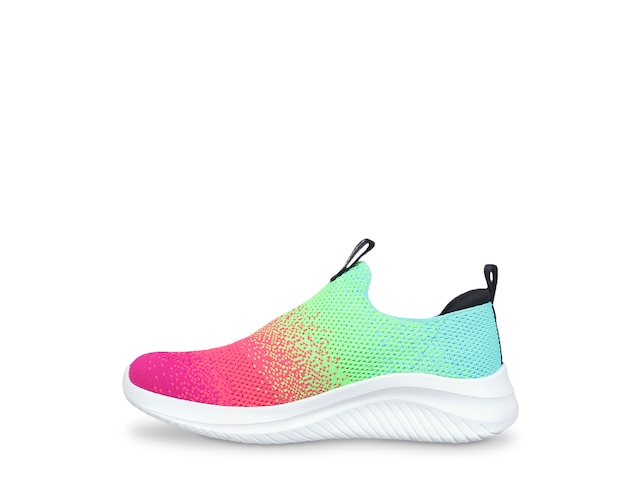 3.0 - - Shipping Ultra Neontastic Kids\' Slip-On Flexible DSW Skechers Free | Sneaker