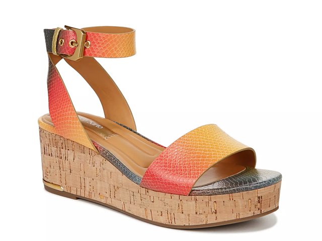 Franco sarto best sale wedge sandals dsw