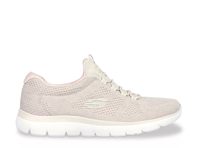 Pale pink skechers 2025