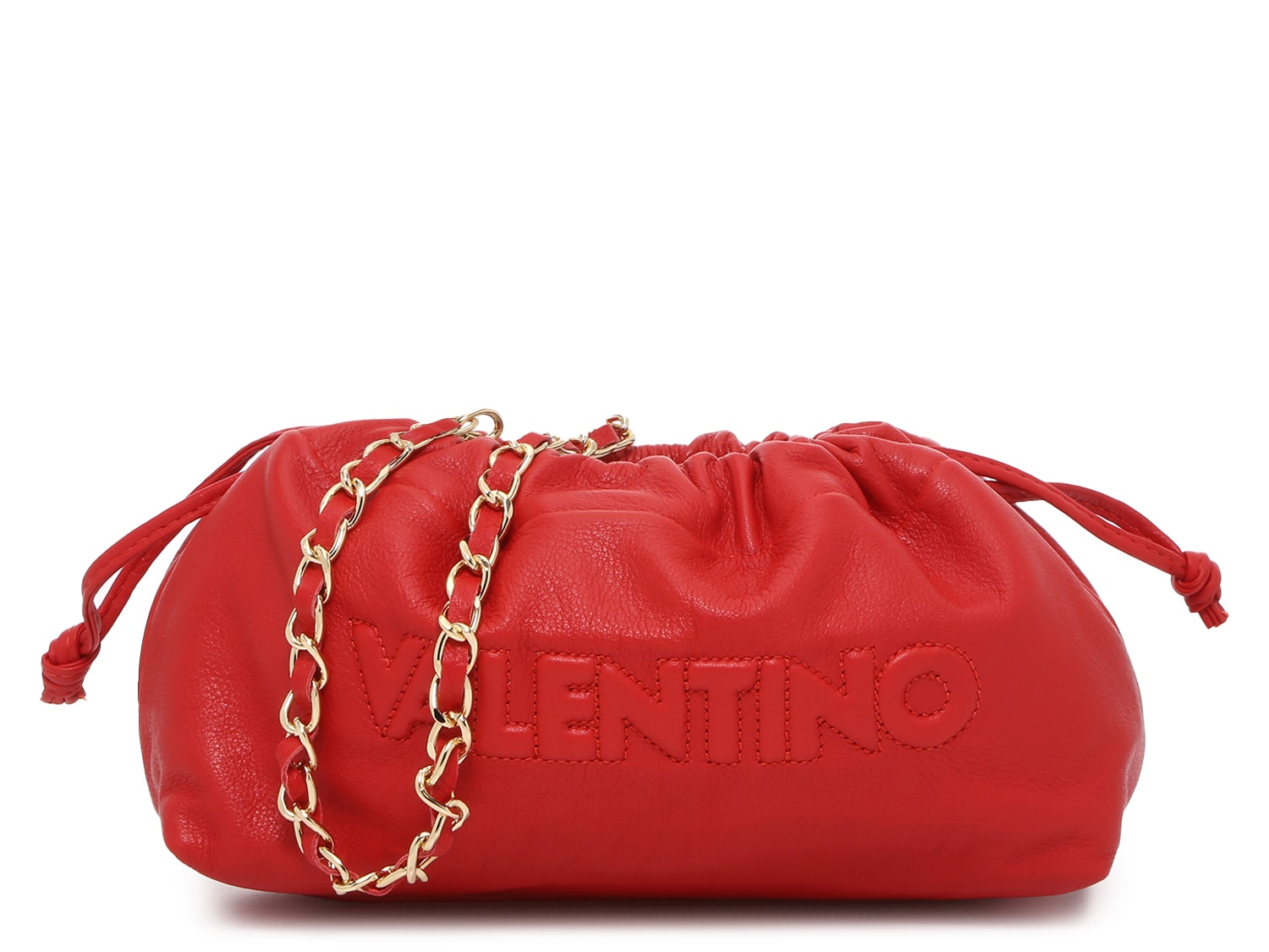 Leather clutch bag MARIO VALENTINO Camel in Leather - 14728585
