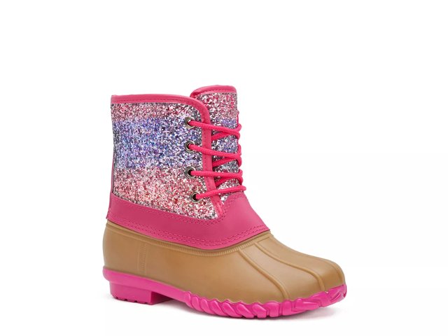 FABKIDS Ombre Glitter Duck Boot Kids