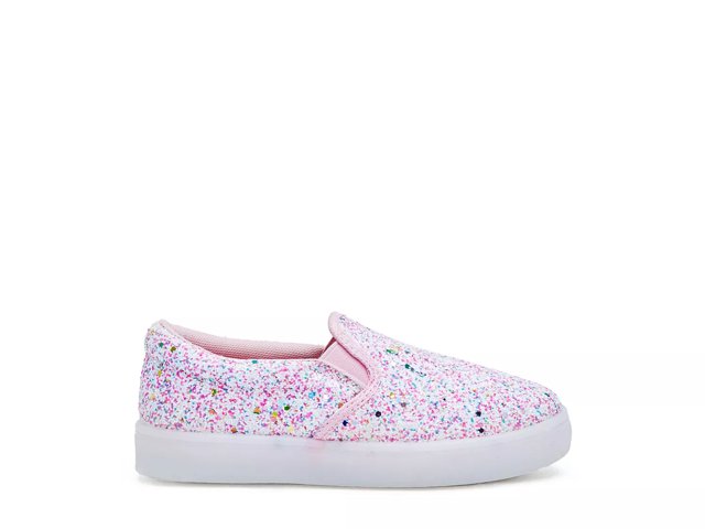 FABKIDS Glitter Light Up Slip On Sneaker Kids Free Shipping DSW