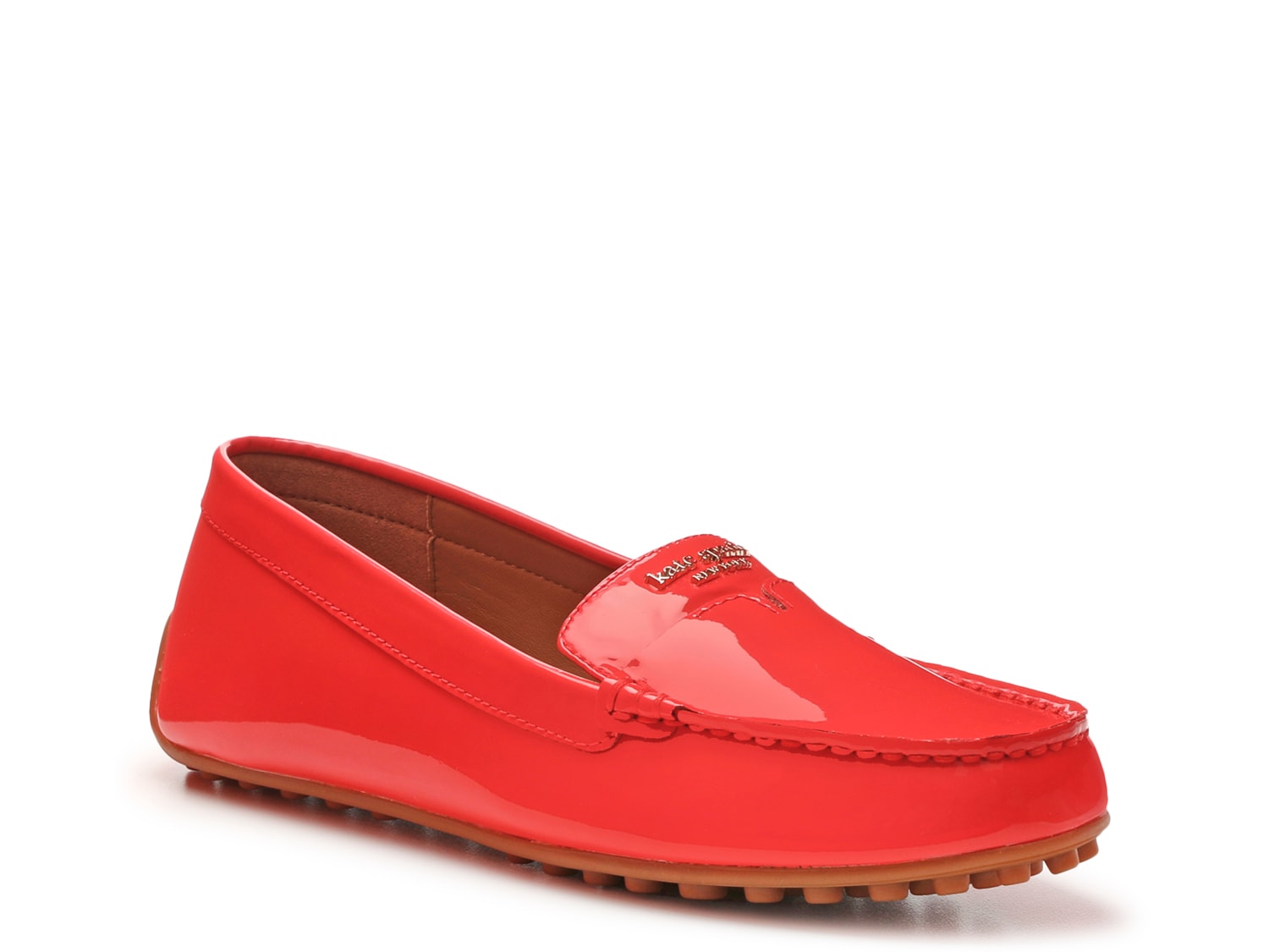 Kate Spade Women Slip On Moc Toe Driving Loafers Deck Patent Leather ...