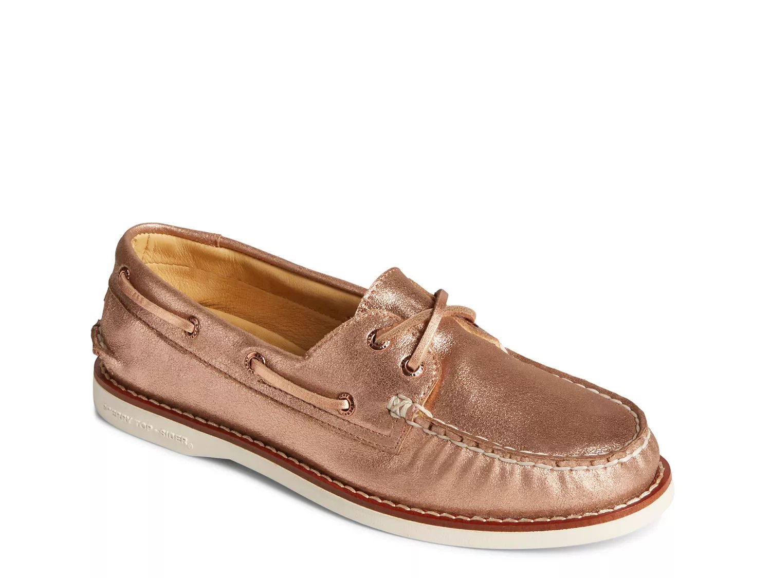 Rose gold sperry top hot sale sider