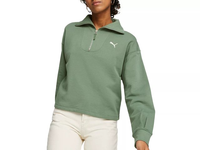 Puma green sweatshirt best sale