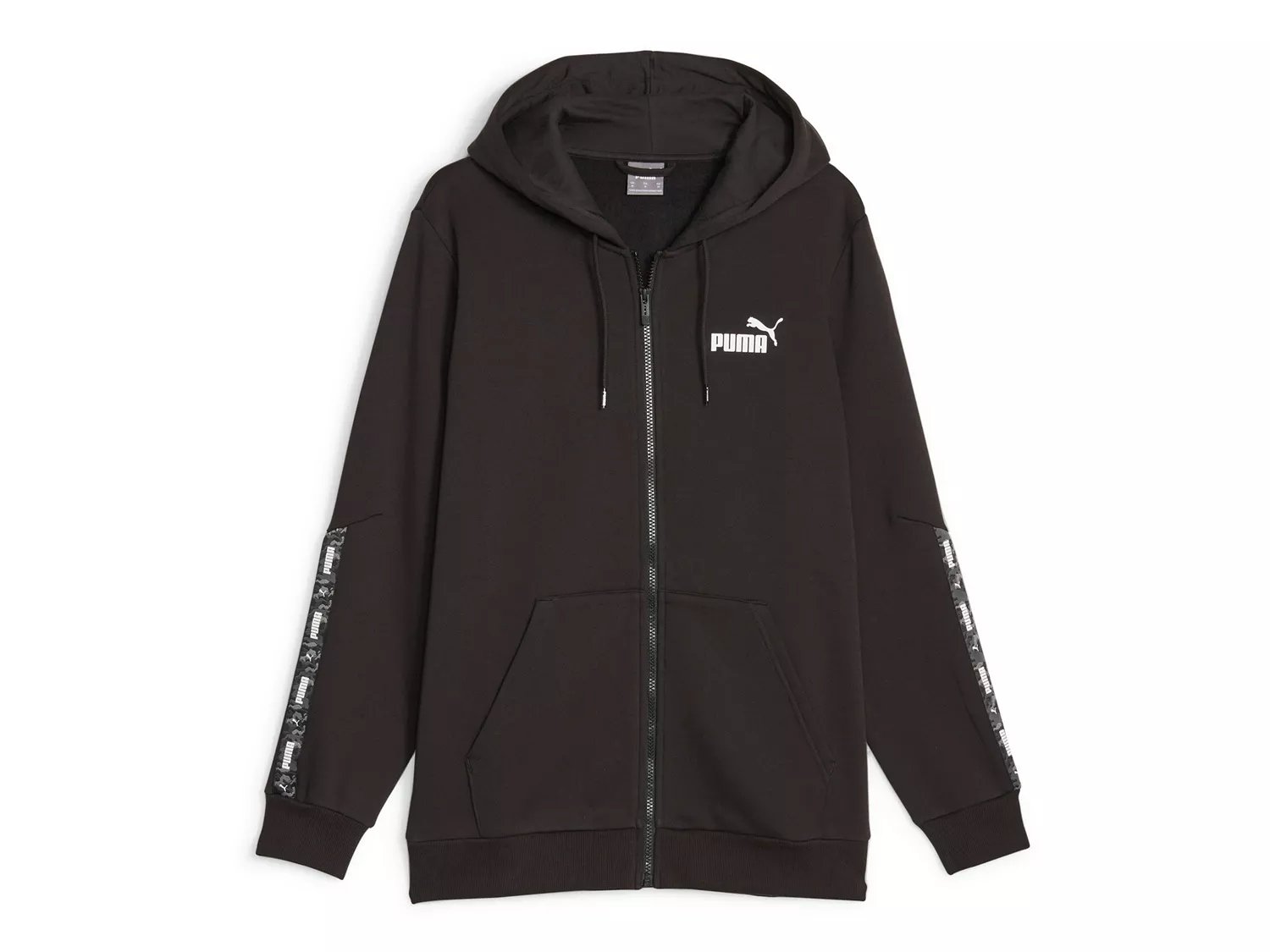 Puma taped hoodie in black sale