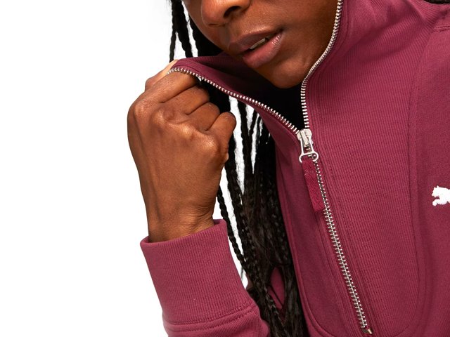 Burgundy puma sweatshirt hot sale