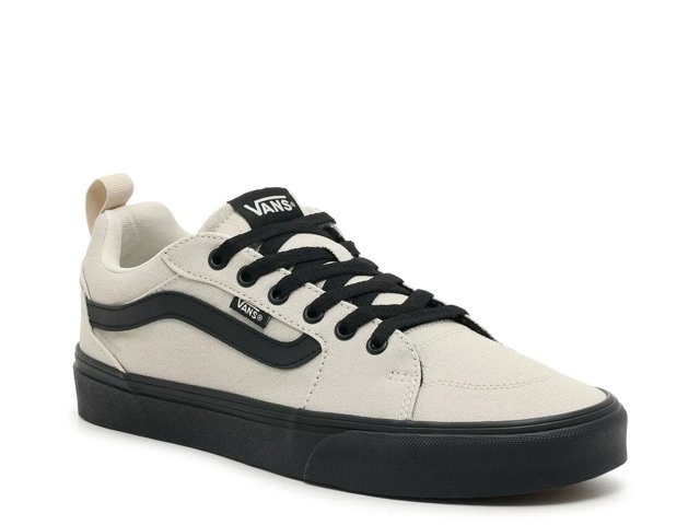 Black and white vans dsw sales