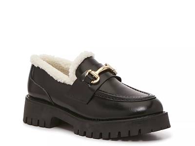 Steve madden fur on sale loafers