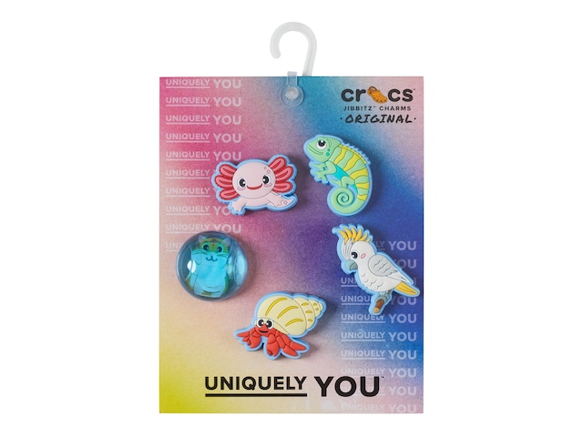 4 Axolotl Croc Charms, Croc Charms, Axolotl