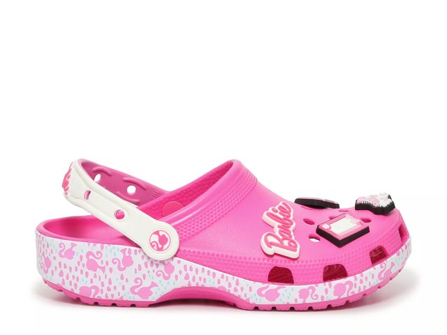 Pink barbie crocs shop