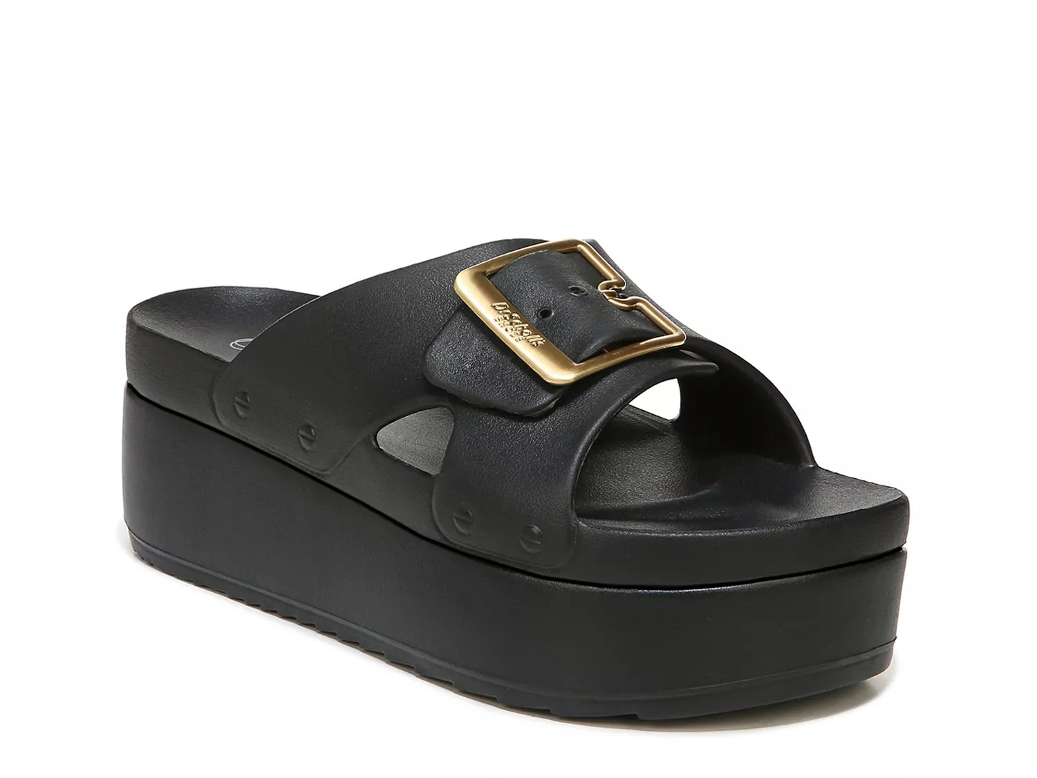 Botanic slide black online leather