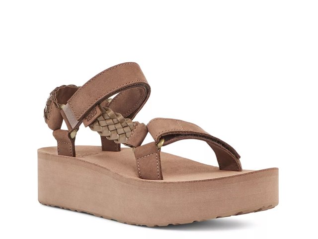 Teva leather flatform sandals outlet