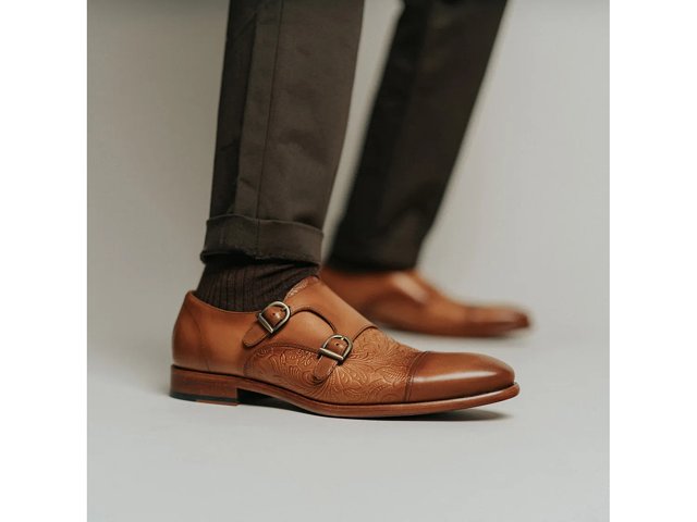 TLB Mallorca | Leather Monk shoes for men | Model Alan