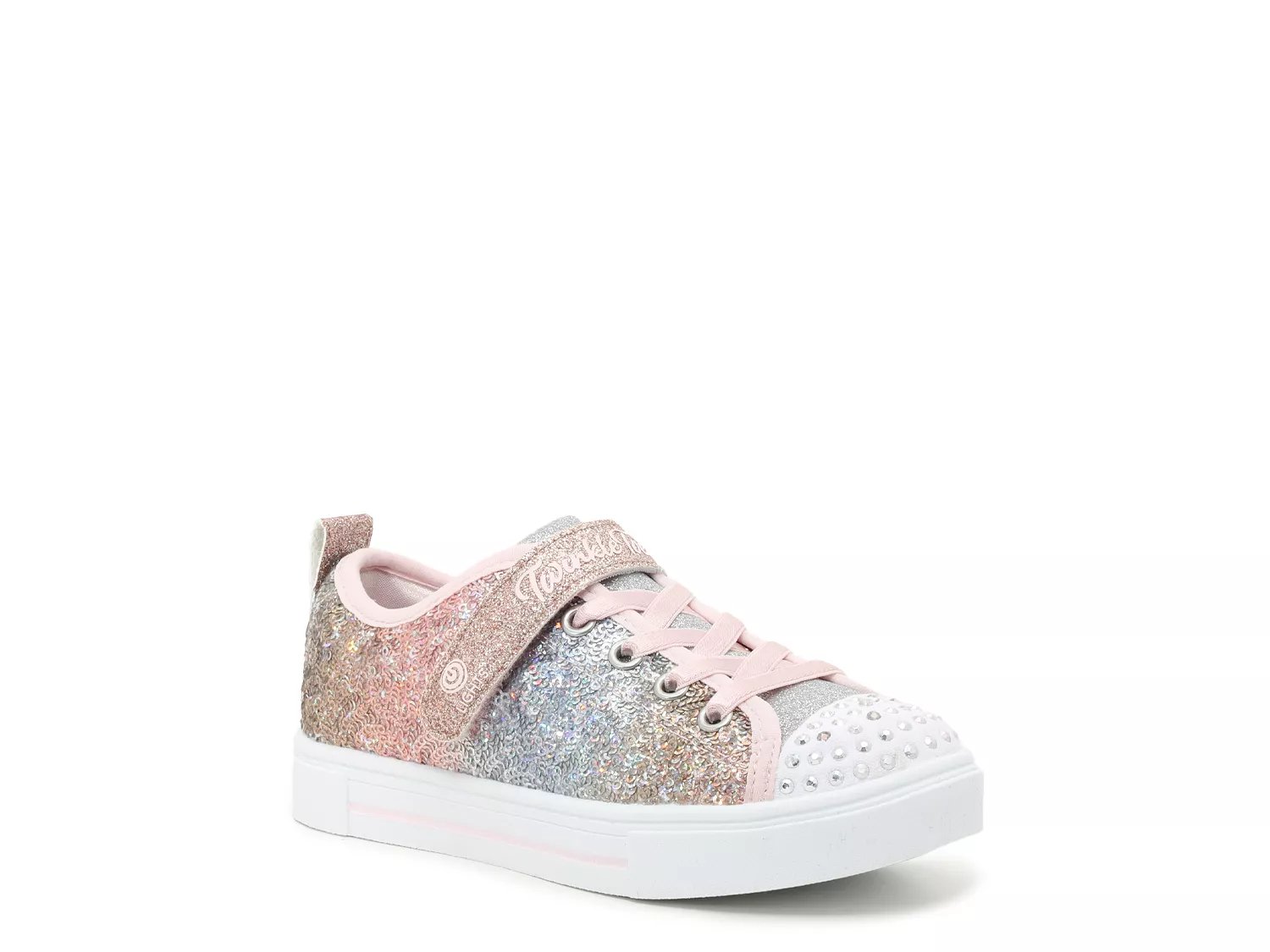 Skechers light cheap up rose gold