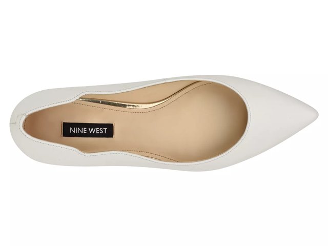 Nine west white flat shoes cheap