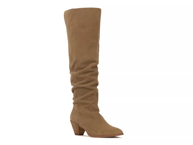 Wide calf ruched sales boots