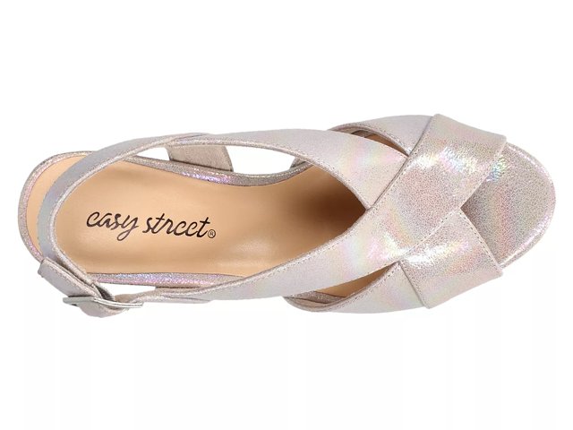 Easy street white sandals online