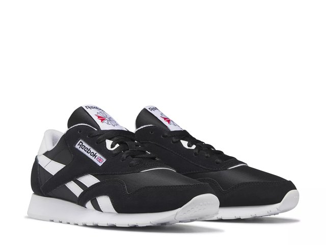 Classic Nylon Mens Lifestyle Shoe (Black), Reebok Classic Nylon Mens White