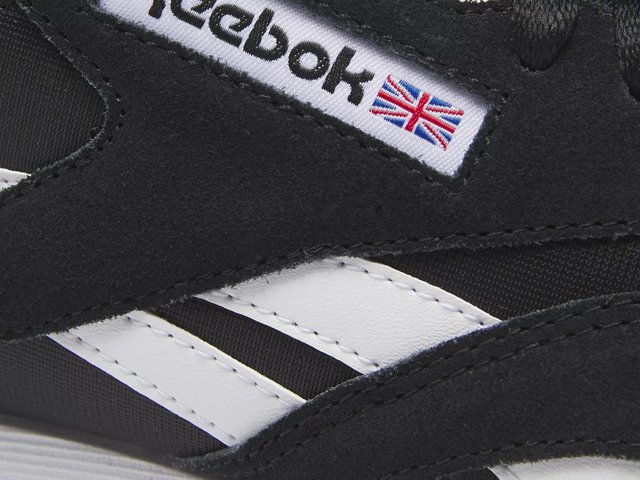 Reebok Classic nylon sneakers in black