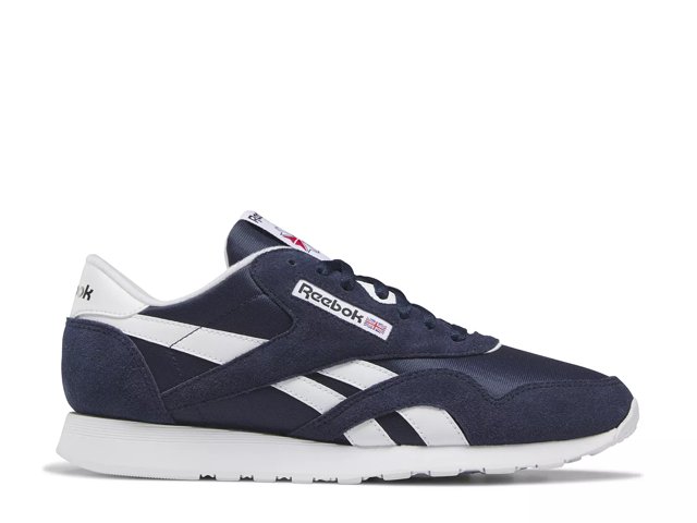Reebok Men s Classic Nylon Shoes Size 10 Navy White White