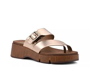 White mountain rose gold sandals sale