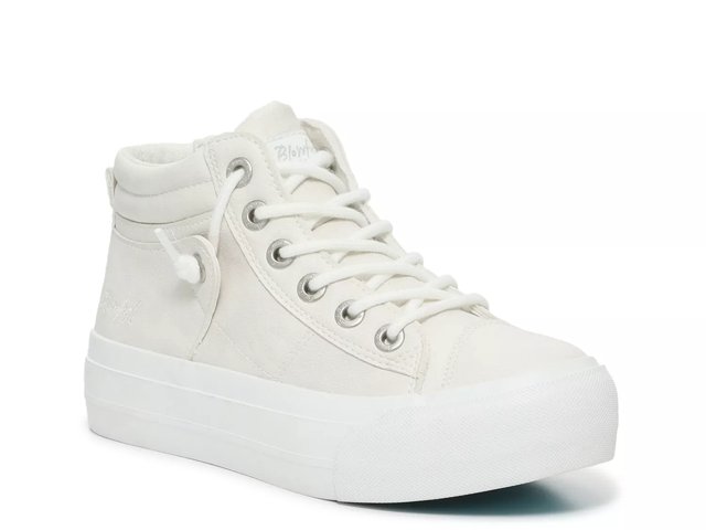 Blowfish Malibu Smoosh Mid Top Platform Sneaker Women s